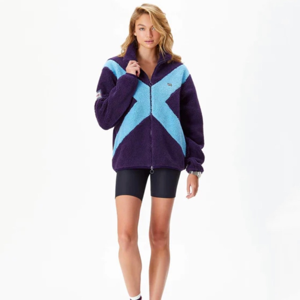 NWT Rowing Blazers deep pile full zip fleece